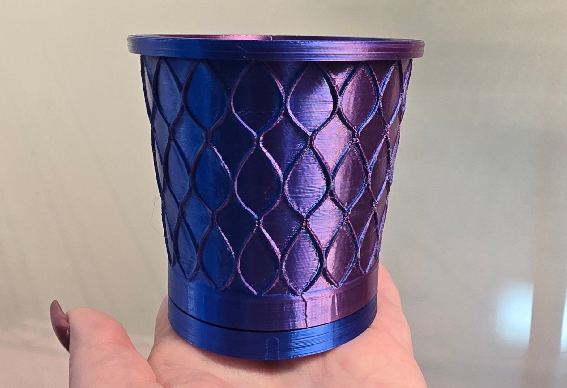 drip trays for plant pots Twistable Removable Drip Tray 3D Printed Pot - Rain Drop