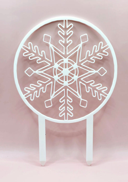 Hoop Trellis - Snowflake