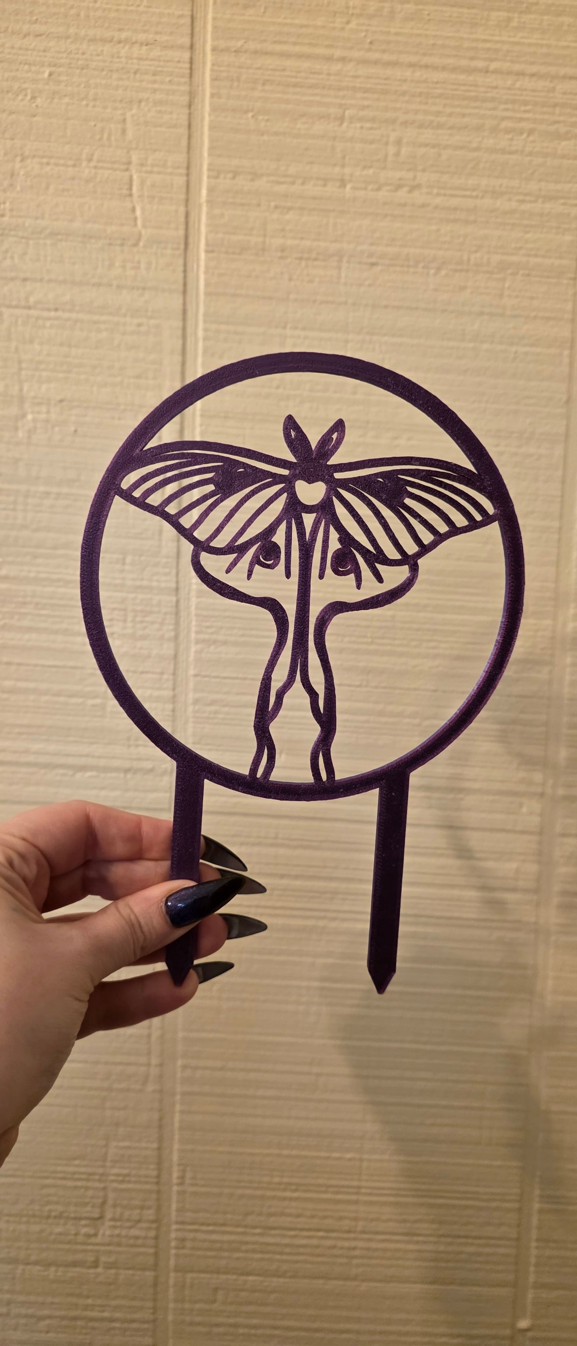 Lunar Moth Hoop Trellis — 3D-printed plant support from The Hoya Trove