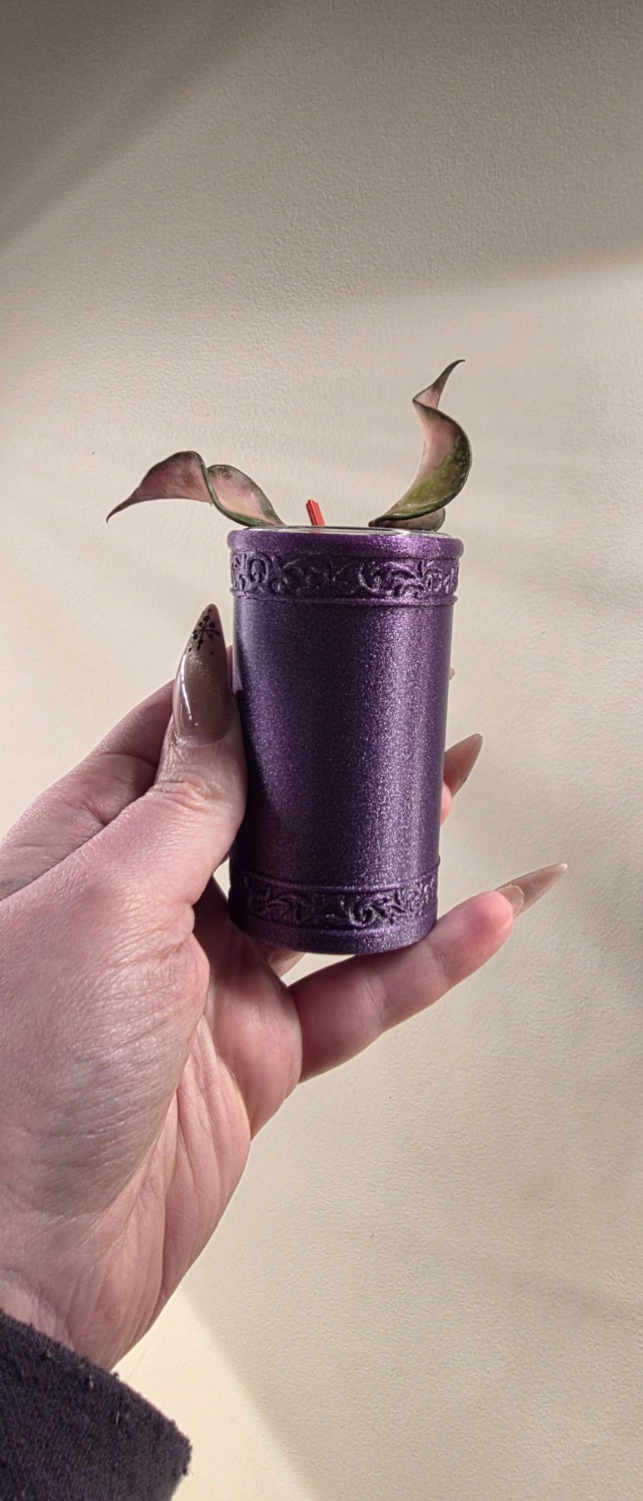 Round Decorative Self Watering Pot — 3D-printed plant pot from The Hoya Trove
