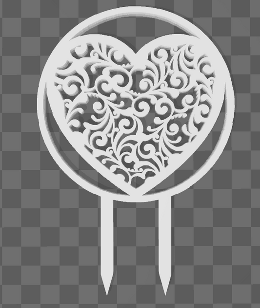 Decorative Heart Hoop Trellis