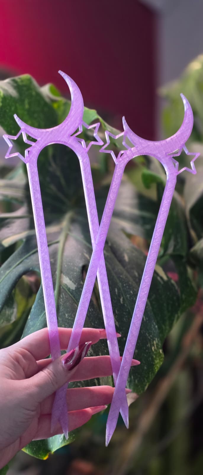 U-Shaped Trellis with Moon and Stars (Arch) — 3D-printed plant support from The Hoya Trove
