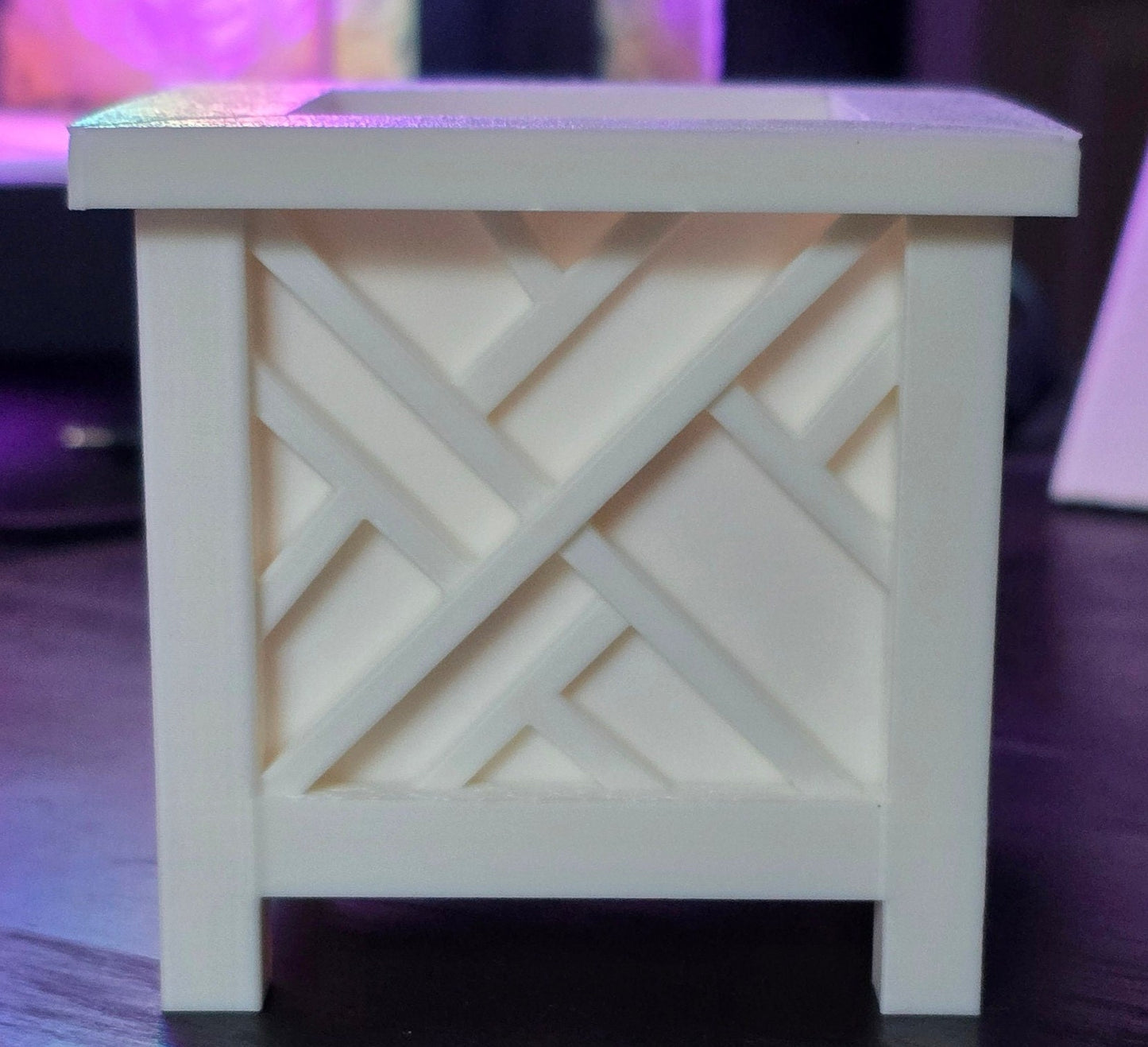 3D Printed Square Pot for House Plants