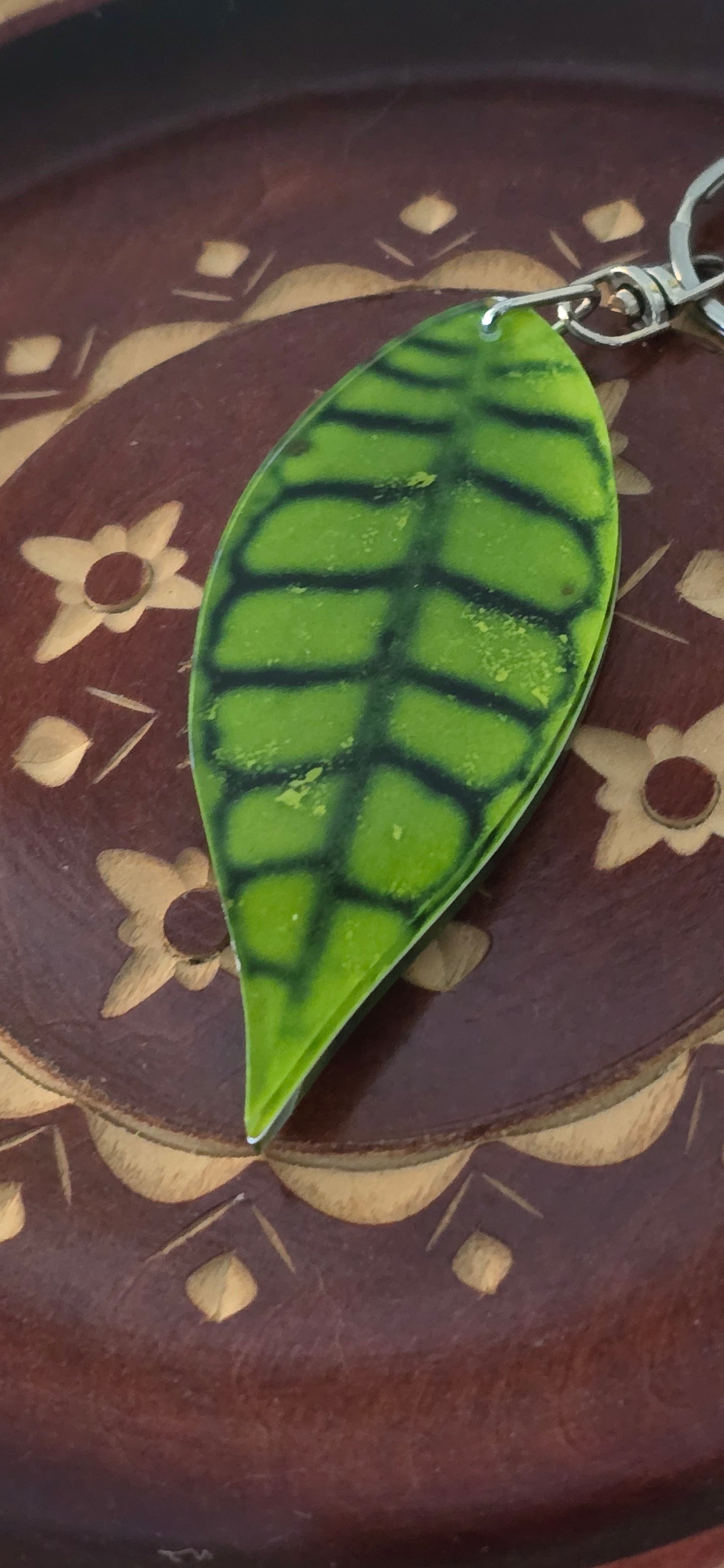 Hoya Leaf Keychains