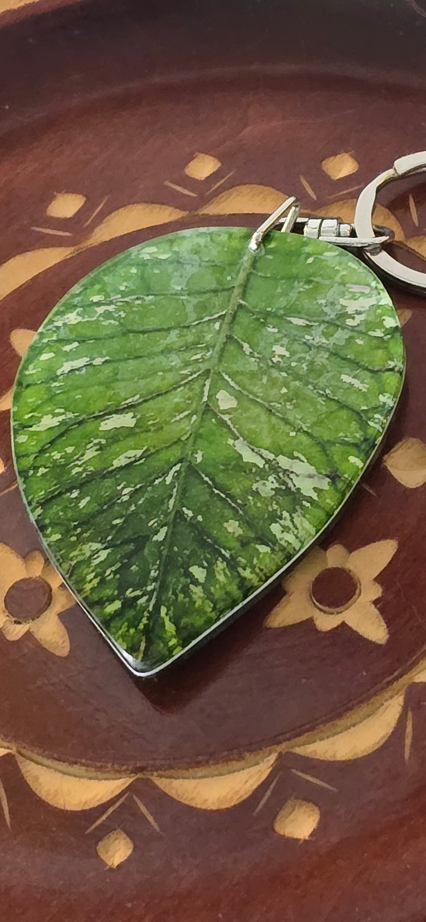 Hoya Leaf Keychains