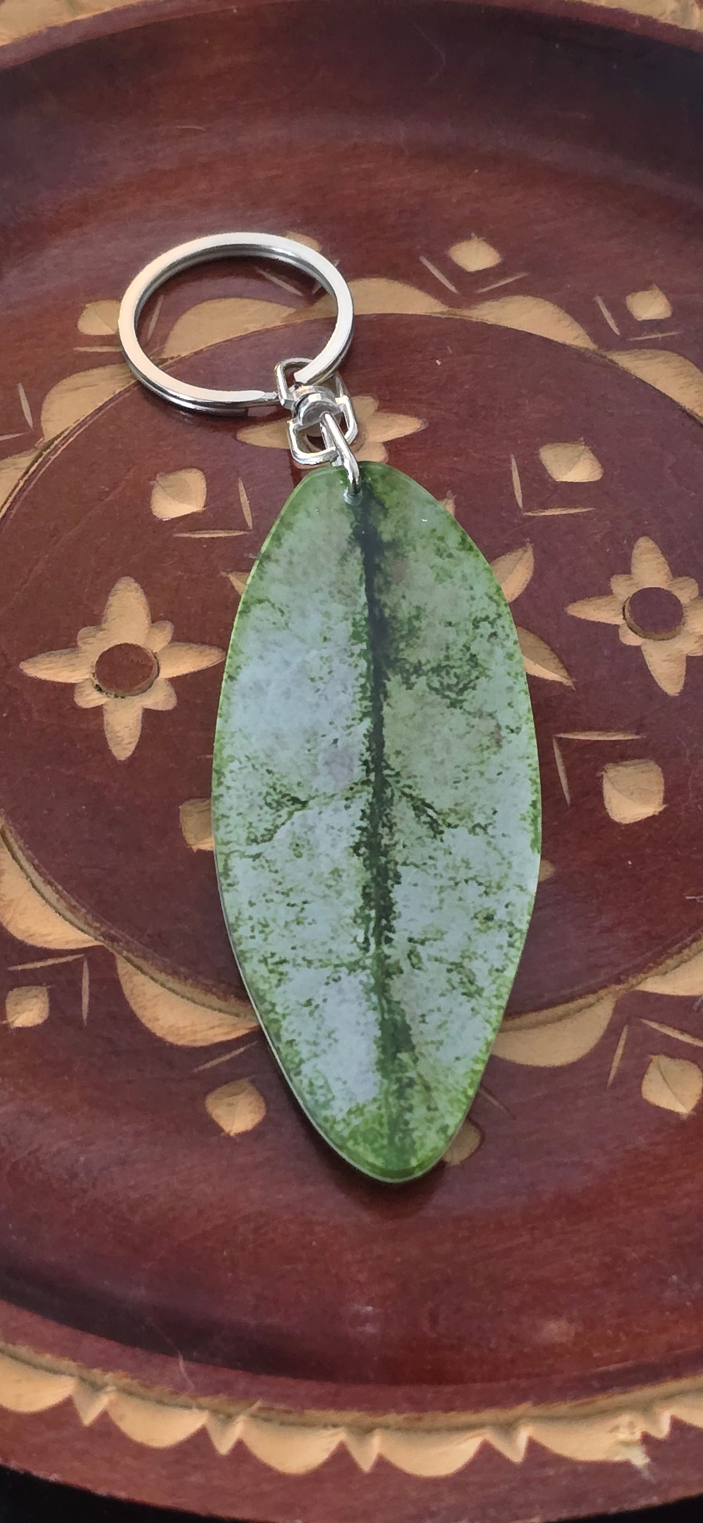 Hoya Leaf Keychains