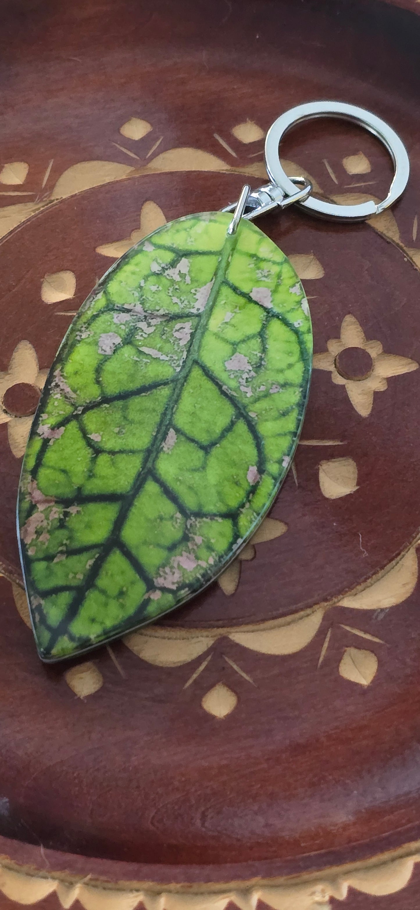 Hoya Leaf Keychains
